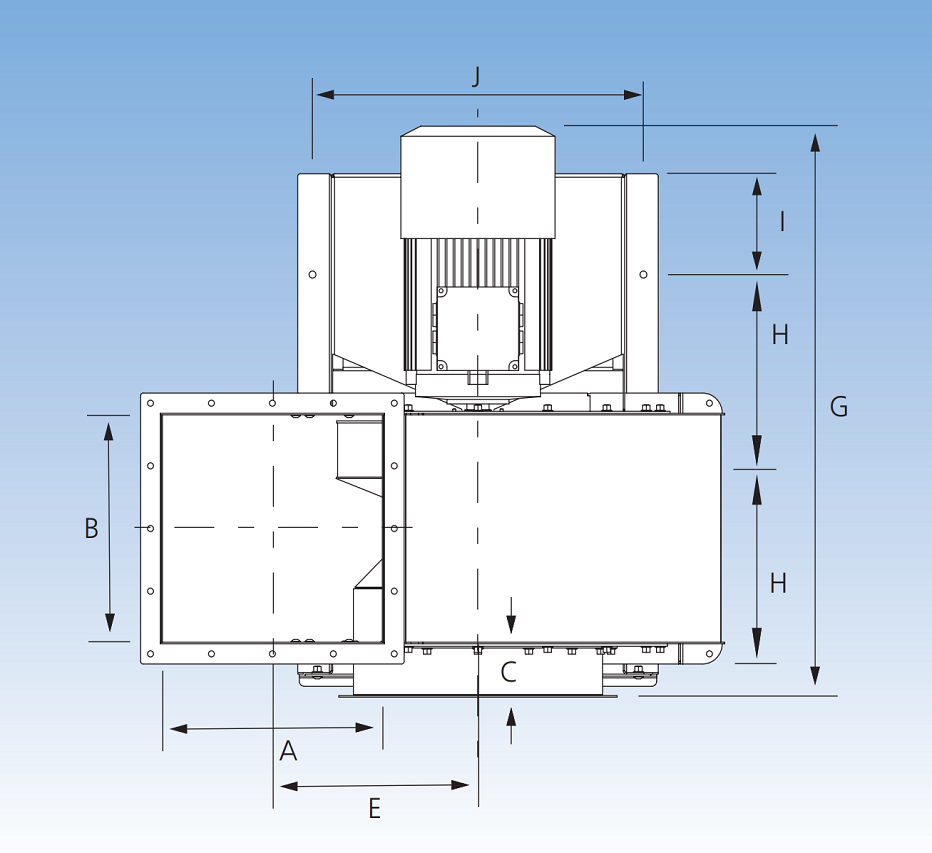 JK-40MTDP Fan Dimension A
